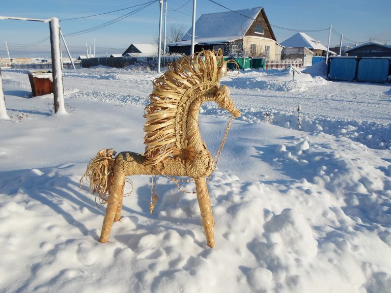 Емельянова-Конь в снегу