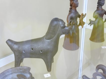 Ахпашев-тувинская глиняная игрушка, собака