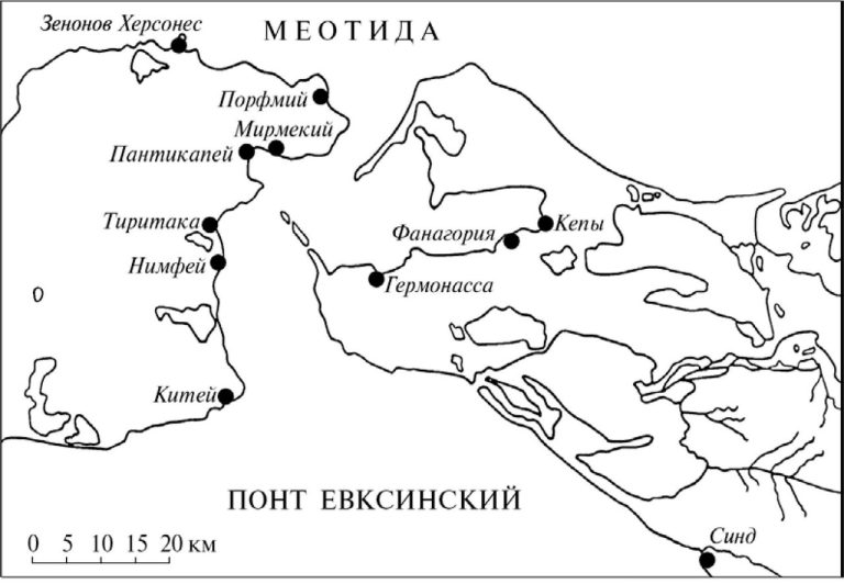 Темрюк-Карта греческих полисов