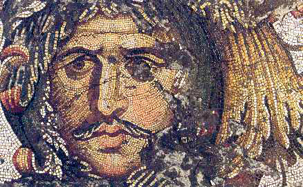 Темрюк-Напольная мозаика 6 века поверженный вождь варваров в Константинопольском Большом Дворце